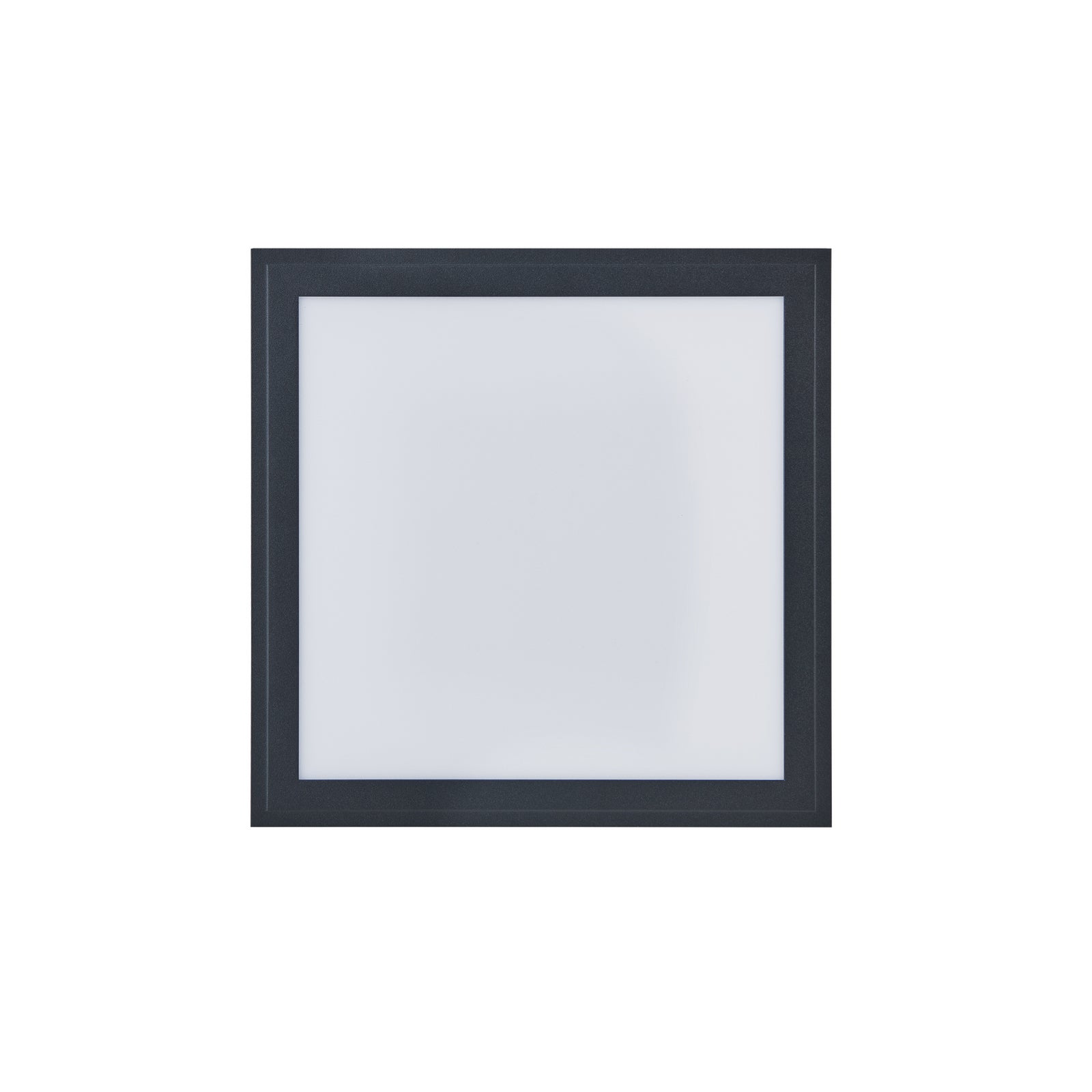 LED taklampe CCT dimbar 30x30 cm svart Bluetooth - EGLO connect sideprofil