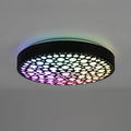 LED taklampe Chizu dimbar RGB Ø40,5 cm svart med fjernkontroll forfra