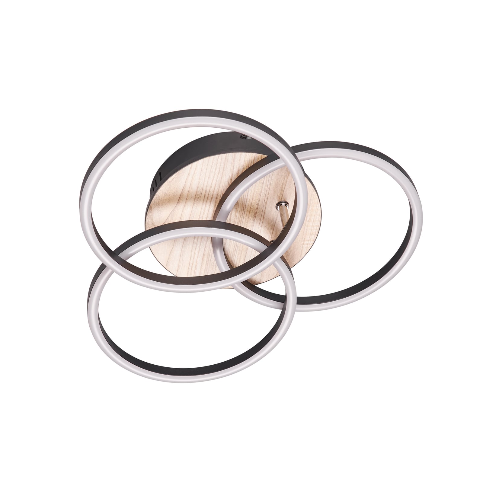 Fjernkontroll til LED taklampe Circle 3-lys tre/svart dimbar CCT 27W - Reality Leuchten
