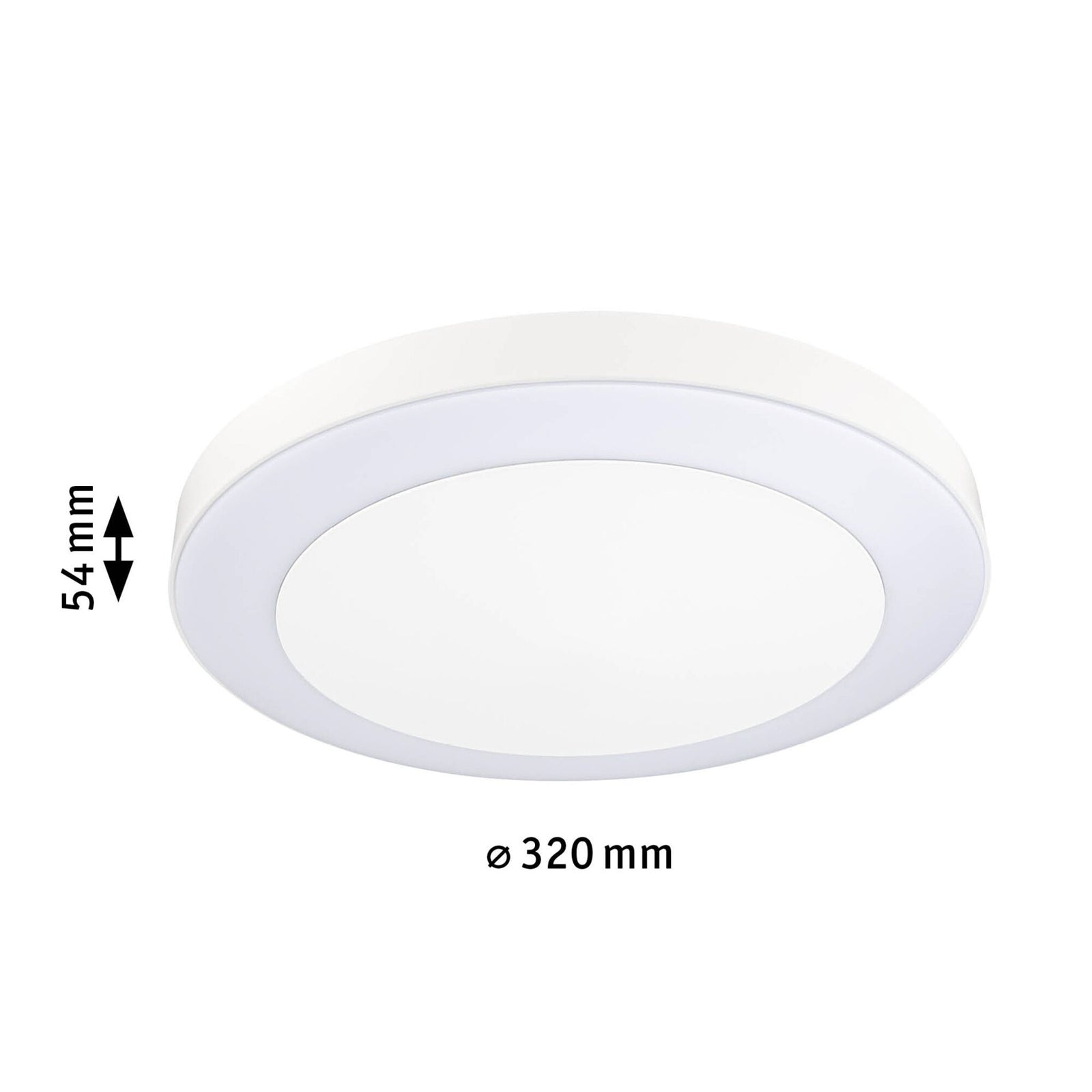 LED taklampe Circula med bevegelsessensor hvit detalj av sensor