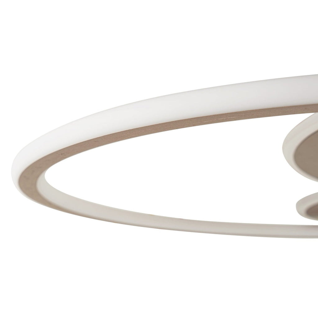 LED taklampe Circulo dimbar CCT kaffebrun sideprofil