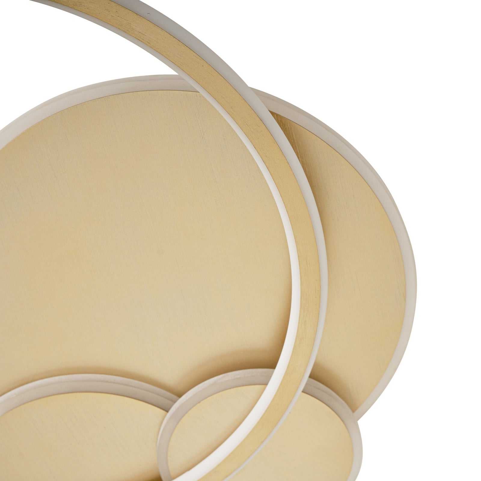 LED taklampe Circulo gull 60 cm med dimmer