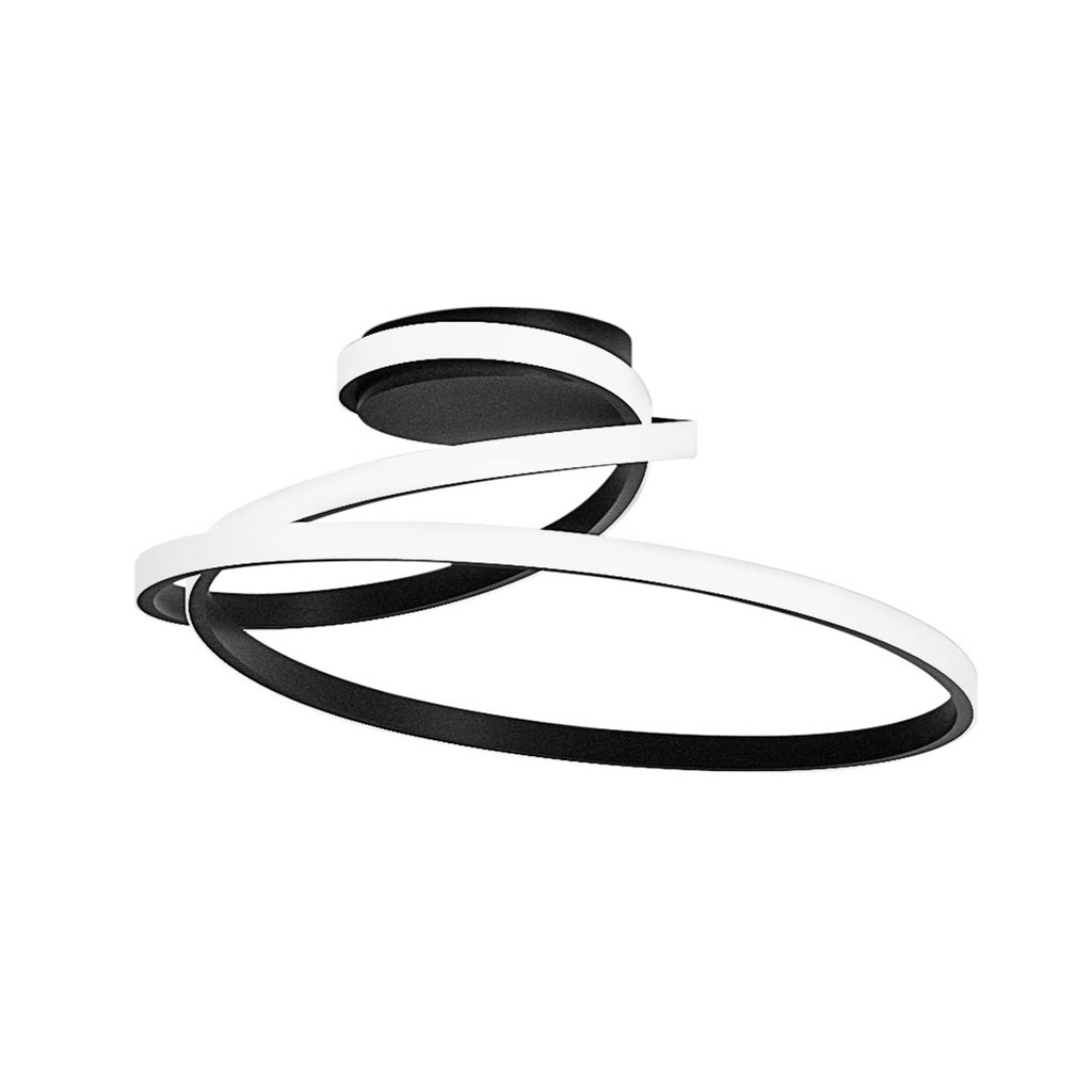 LED taklampe COASTER svart aluminium CCT 50 cm detalj