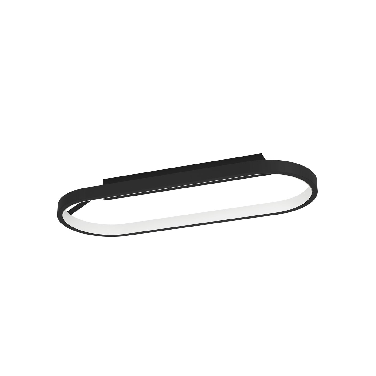 LED-taklampe Codriales svart dimbar 79 cm 27W montert