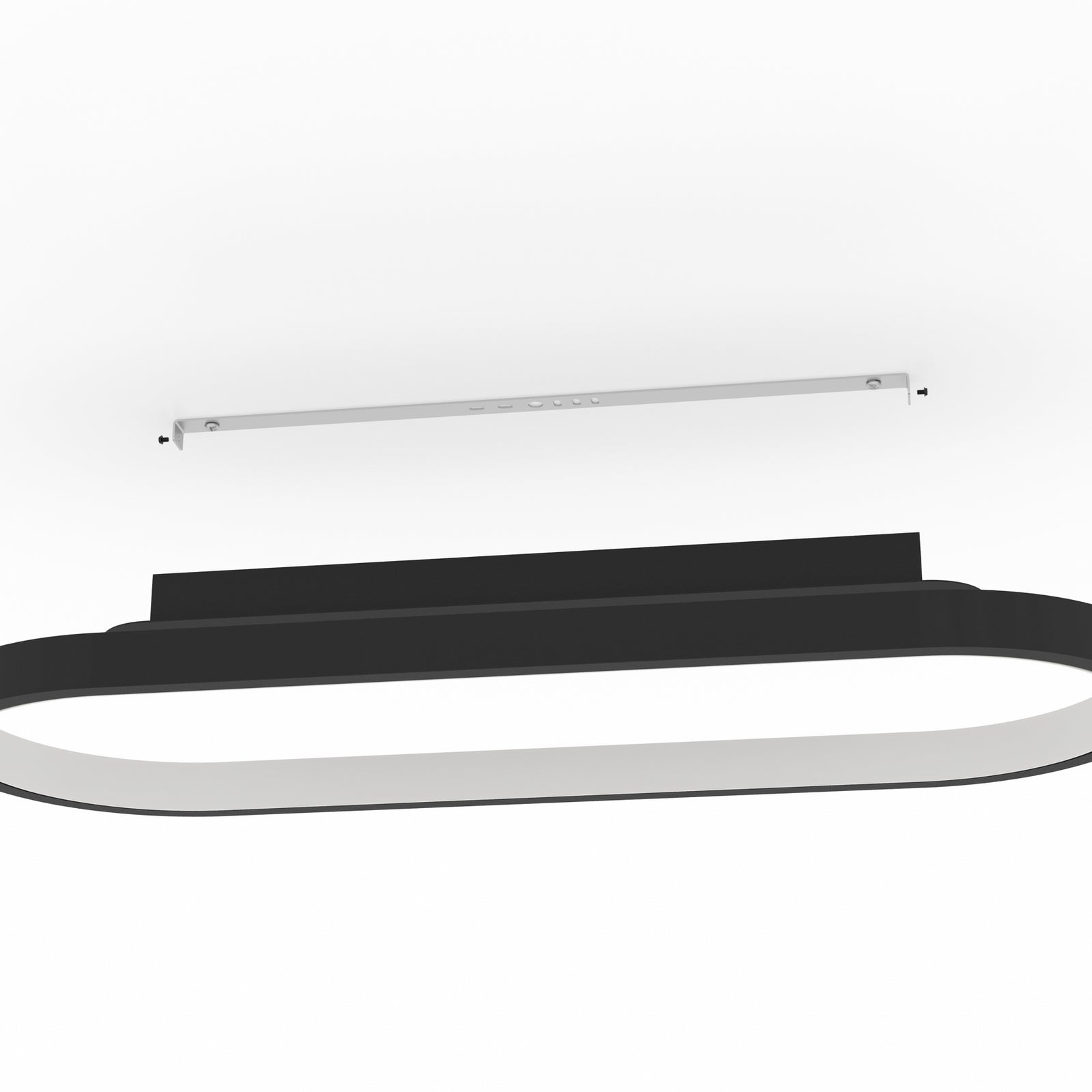 LED-taklampe Codriales svart dimbar 79 cm 27W nærbilde