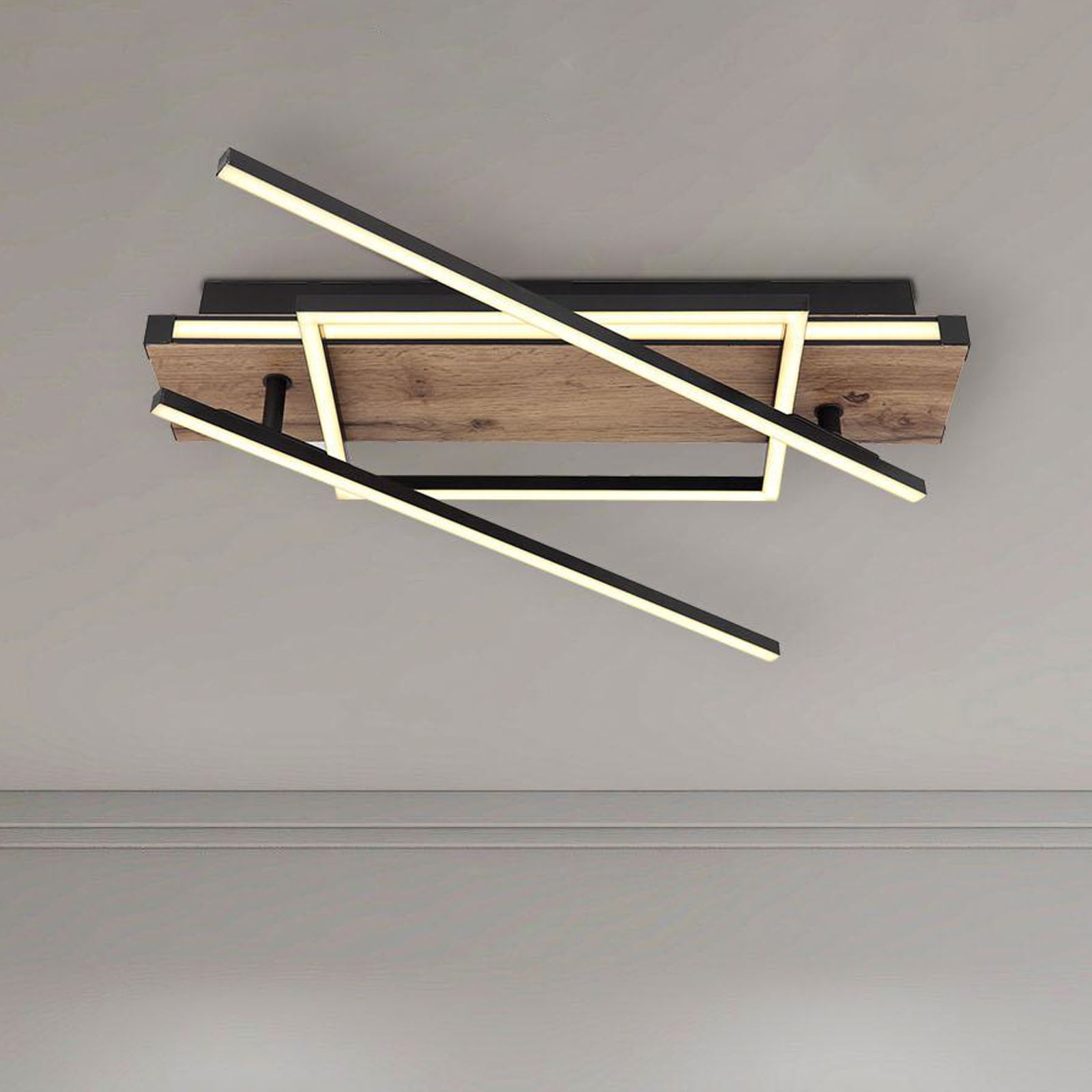 LED taklampe Colli mørkt tre forfra