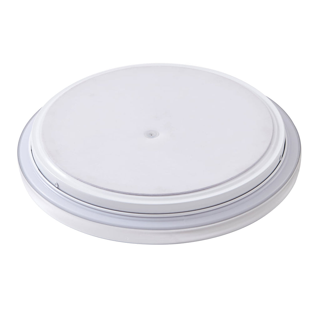 LED taklampe Comora hvit/krom Ø35 cm metall og plast materiale