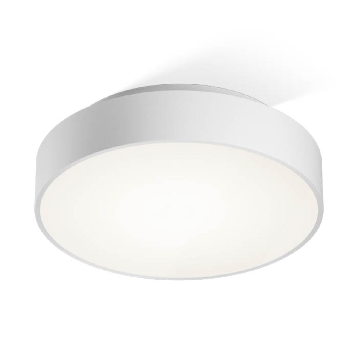 LED taklampe Conect Ø32 cm hvit dimbar IP44 fra Decor Walther sett forfra