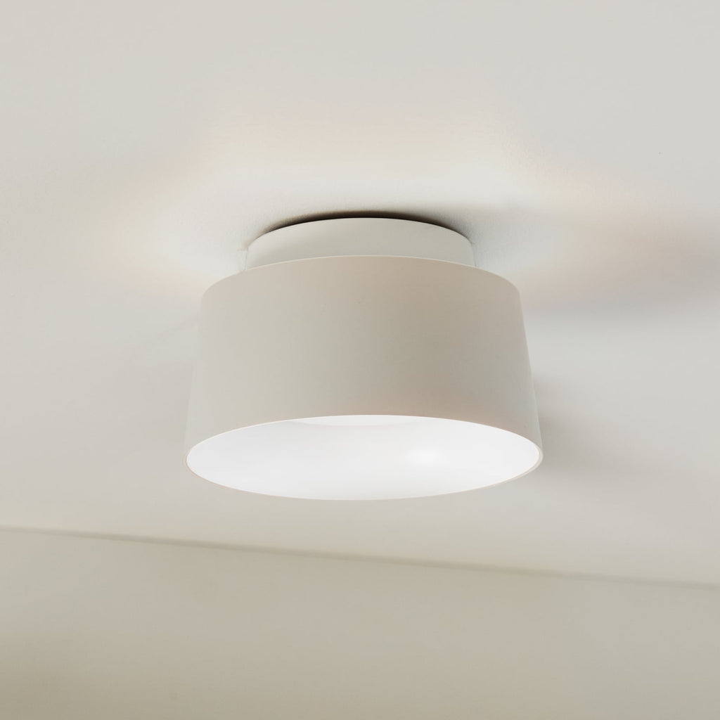 LED taklampe Cookie hvit aluminium Ø15 cm dimbar forfra