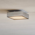 LED taklampe Cut 18 N dimbar krom 18x18 cm IP44 forfra