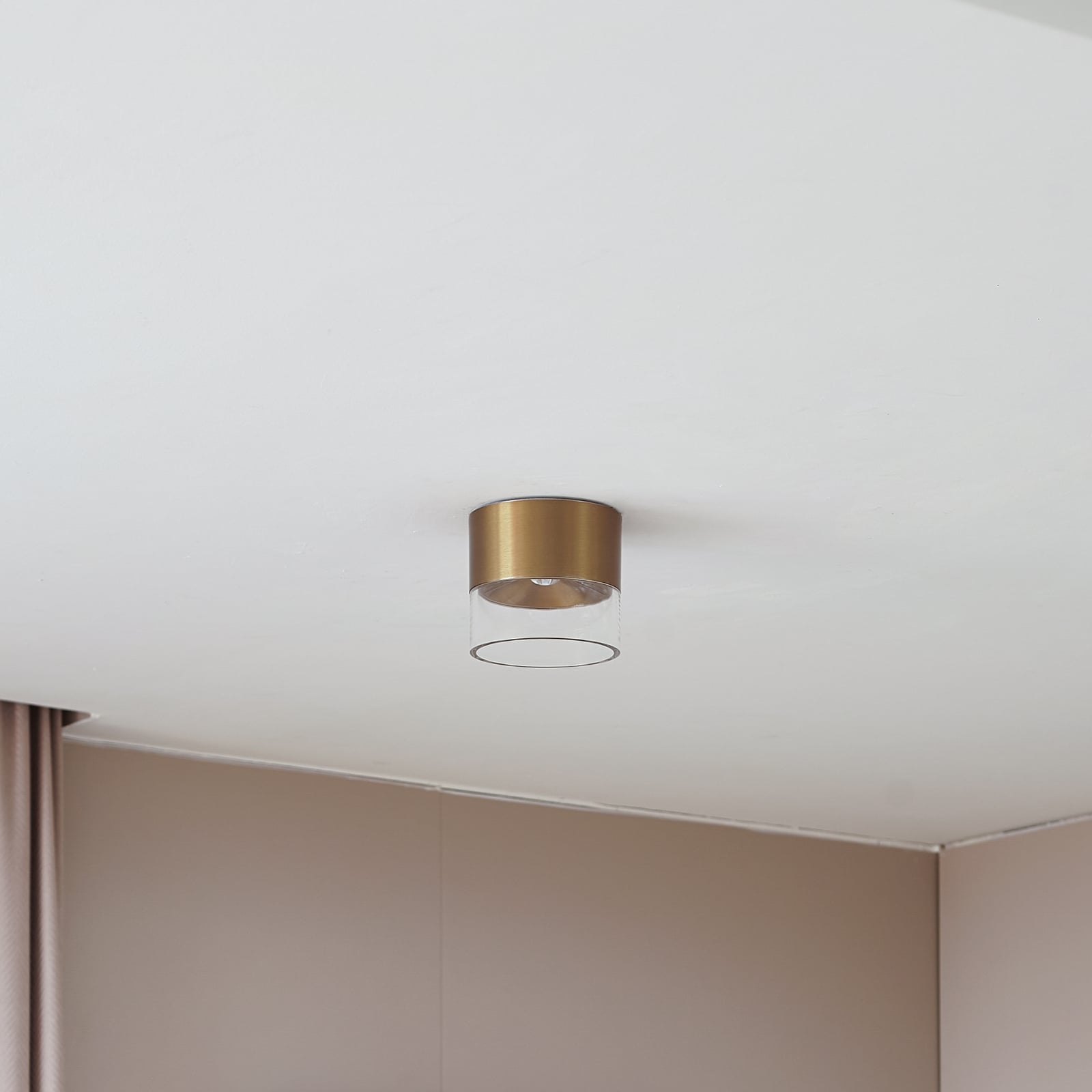 LED taklampe Dalila gull aluminium detalj