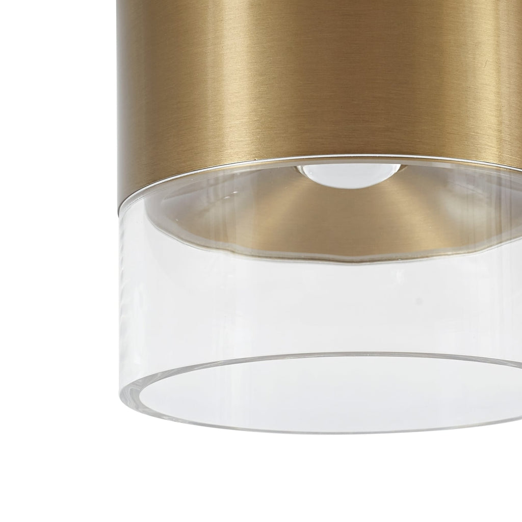 LED taklampe Dalila gull aluminium side
