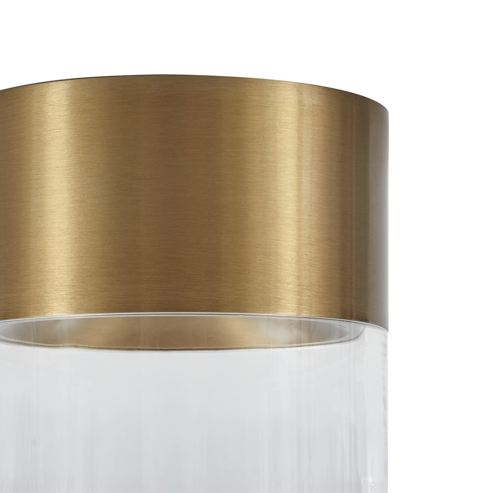 LED taklampe Dalila gull aluminium lysring på tak