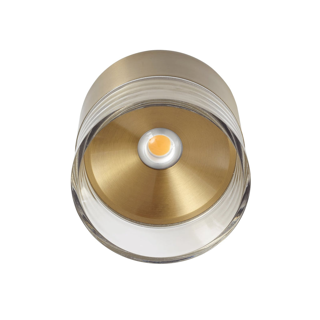 LED taklampe Dalila gull aluminium i bruk