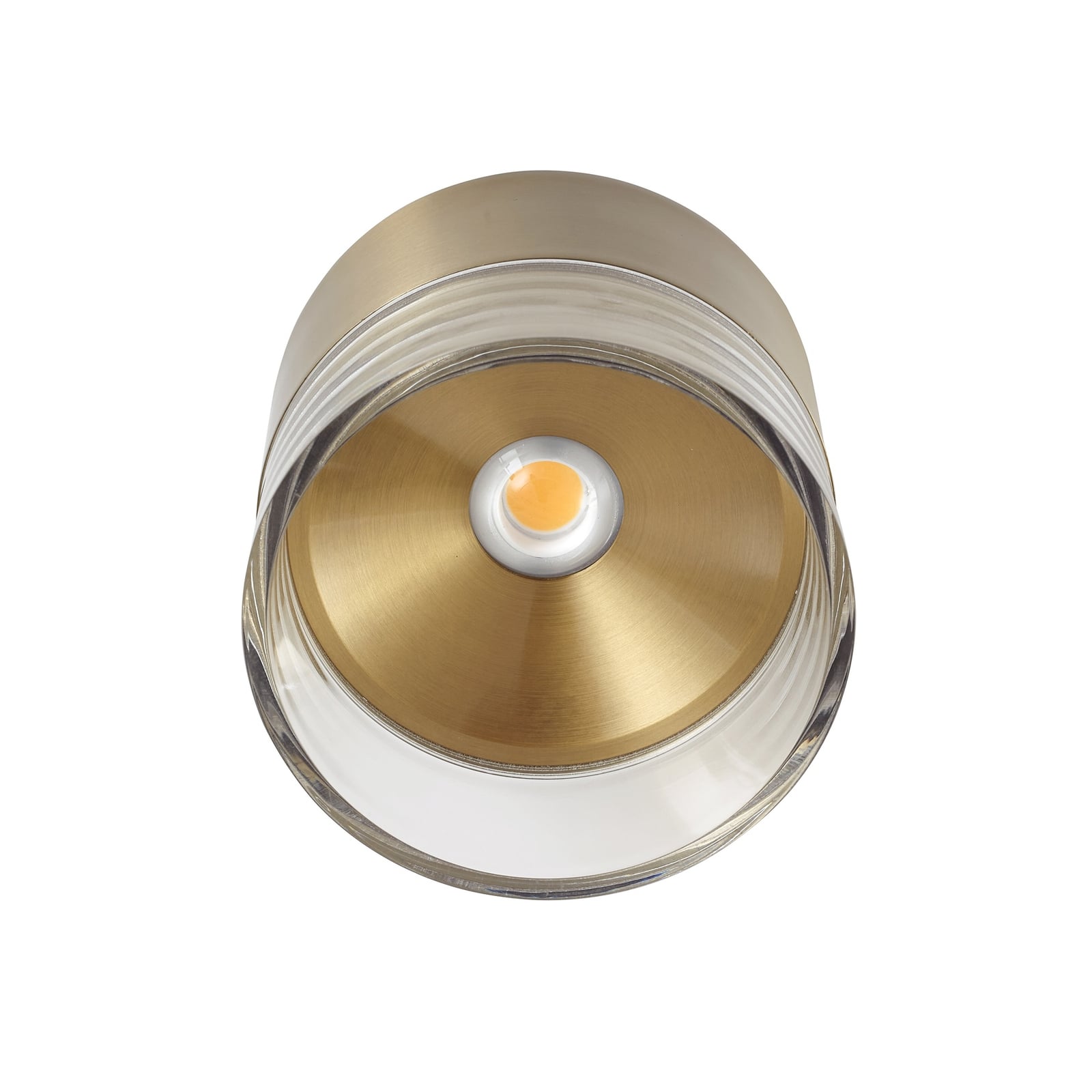 LED taklampe Dalila gull aluminium i bruk