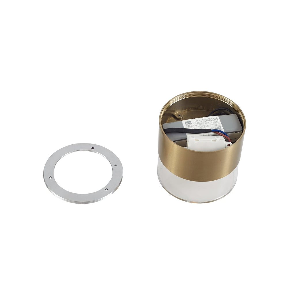 LED taklampe Dalila gull aluminium profil