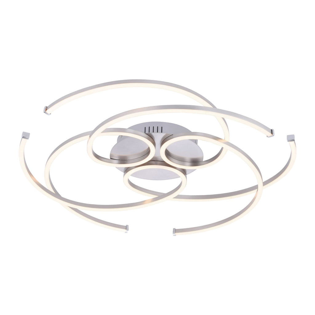LED taklampe Danilo dimbar aluminium 72x72 cm 40W bakside