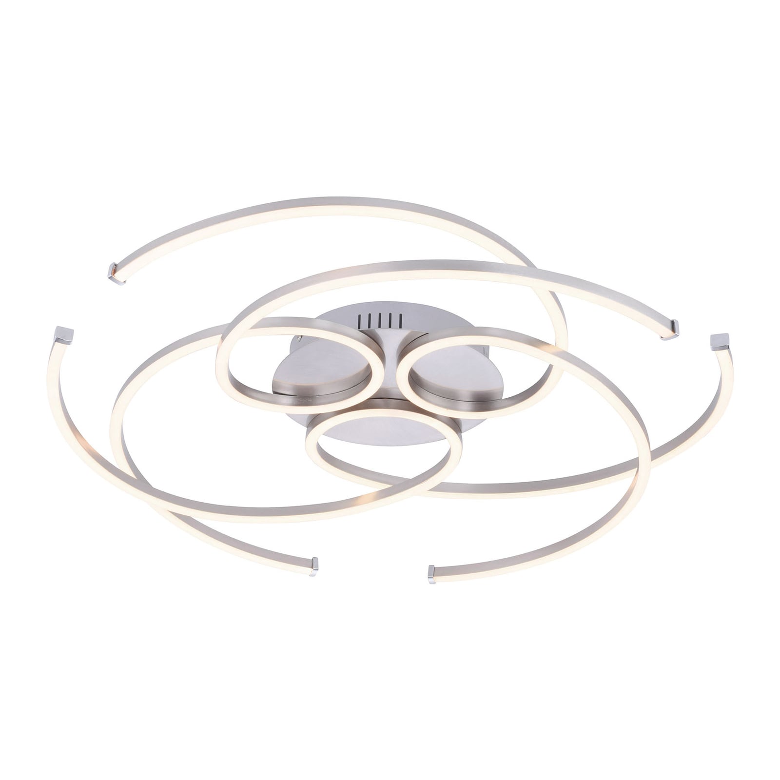 LED taklampe Danilo dimbar aluminium 72x72 cm 40W bakside