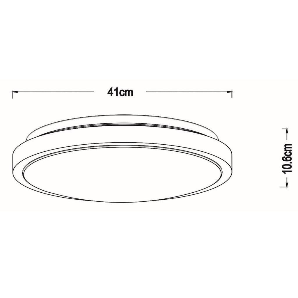 Detalj av LED taklampe Dasher med bevegelsessensor hvit