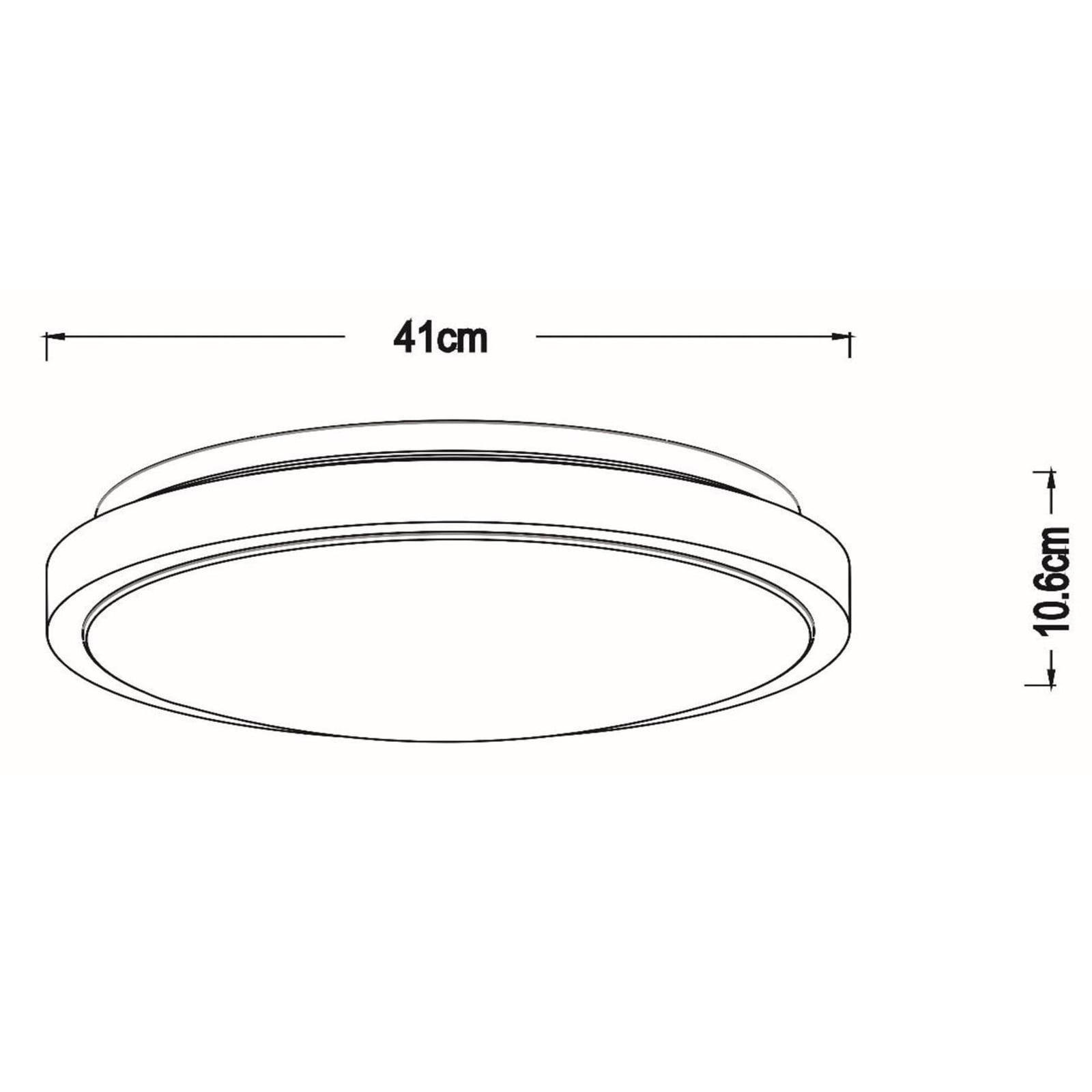 Detalj av LED taklampe Dasher med bevegelsessensor hvit