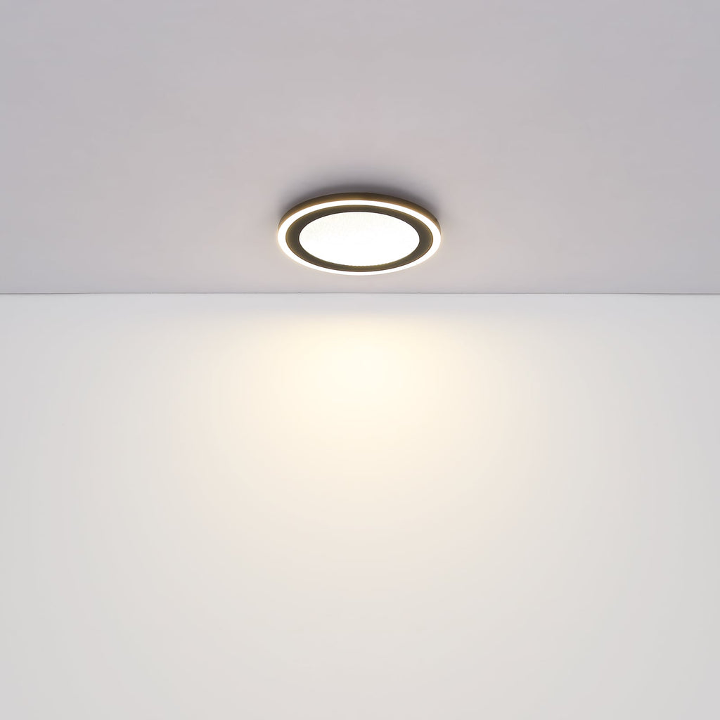 LED taklampe Davies krystalleffekt svart Ø34 cm 24W nærbilde av krystalleffekt