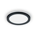 LED taklampe Dawa dimbar CCT svart Ø33 cm 30W forfra