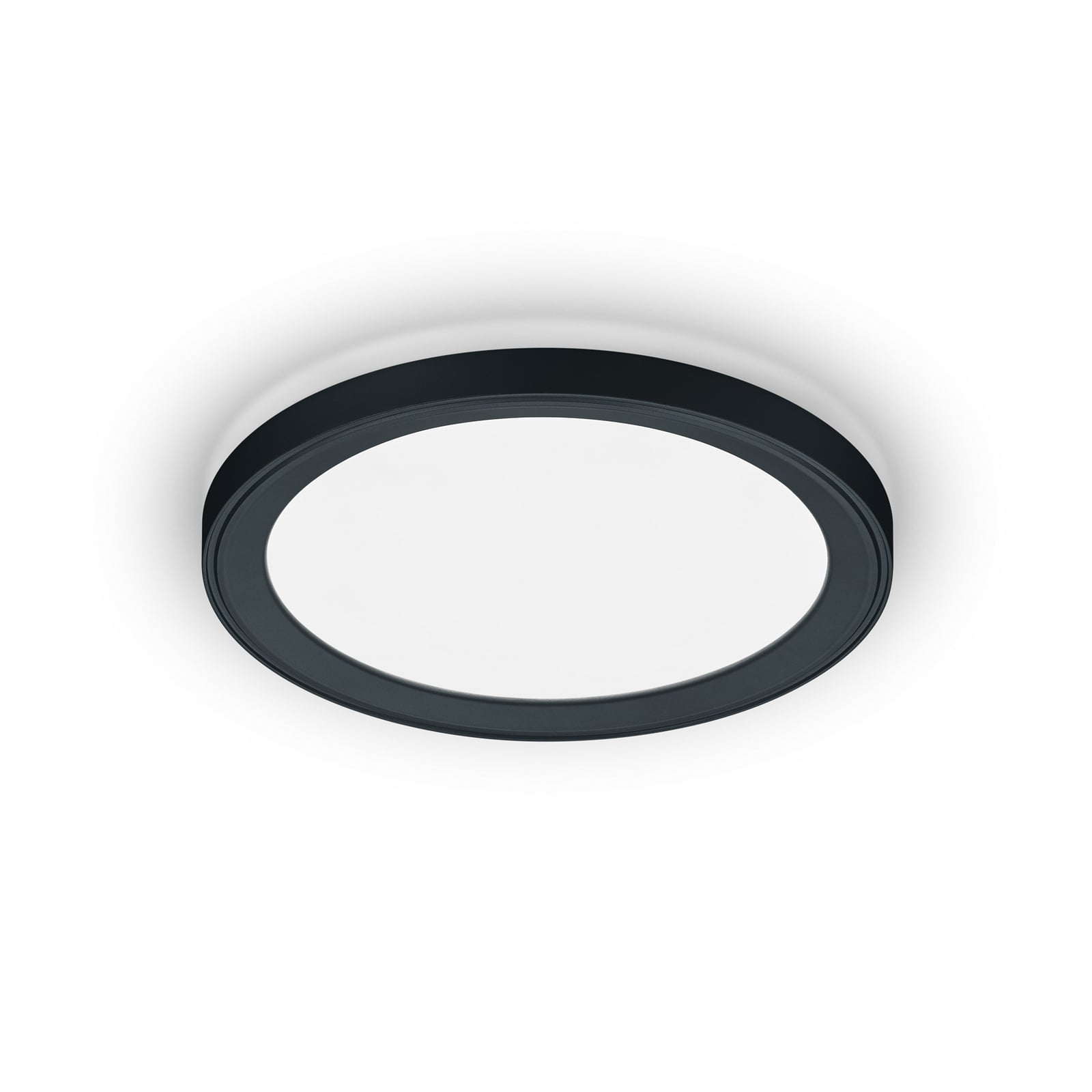 LED taklampe Dawa dimbar CCT svart Ø33 cm 30W forfra