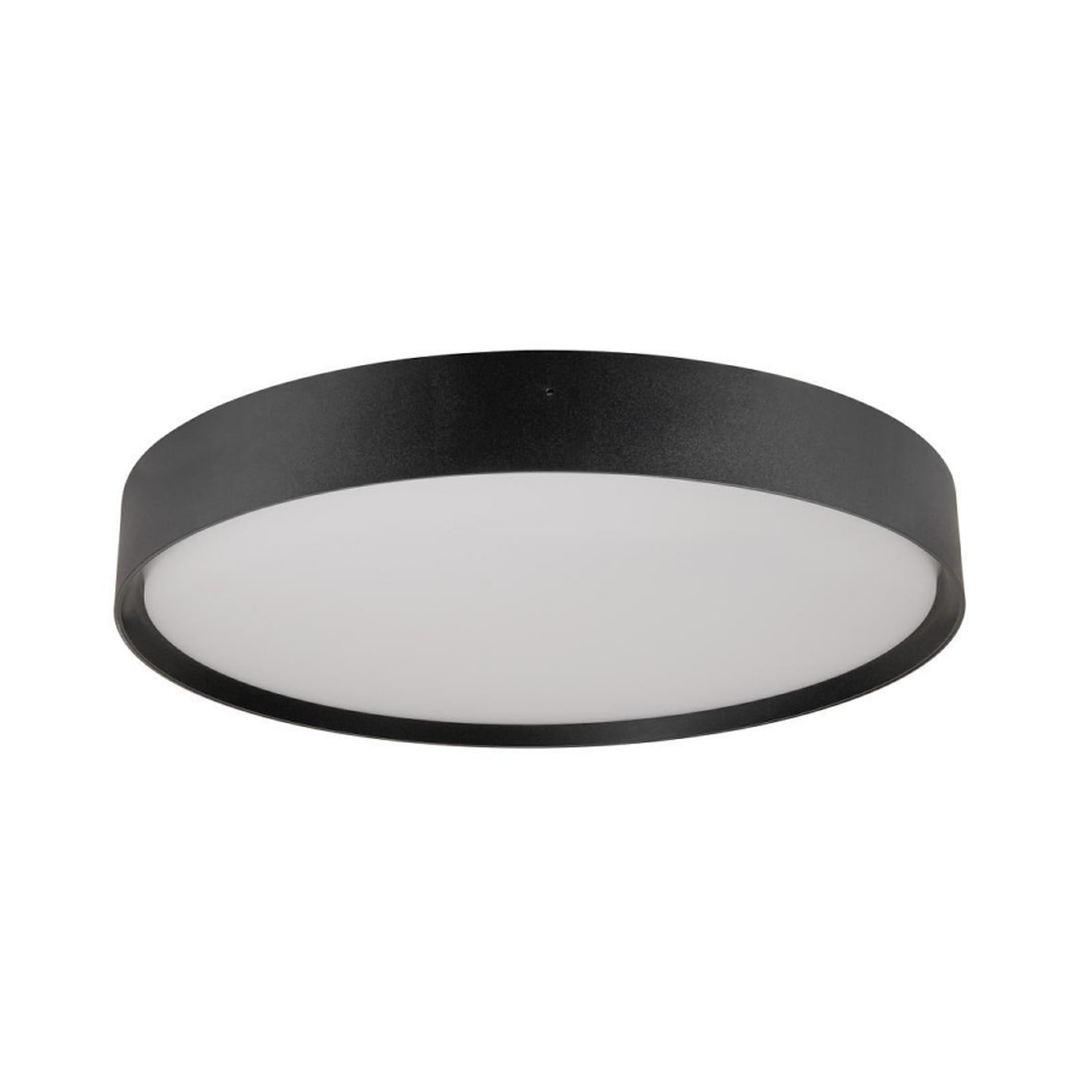 LED taklampe Decona Ø42 cm svart dimbar CCT IP44 forfra
