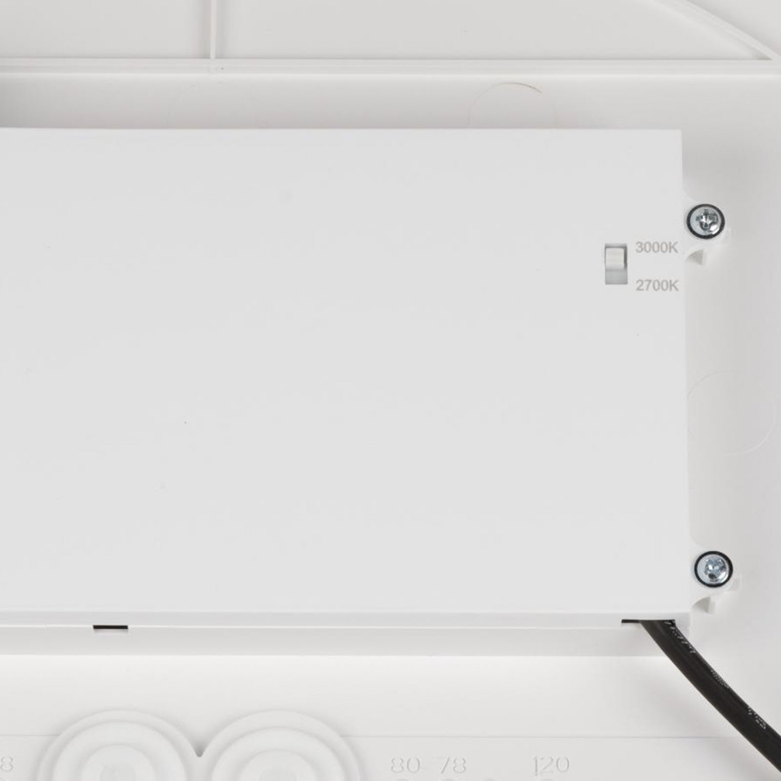 LED taklampe Decona dimbar hvit Ø42 cm detalj nærbilde