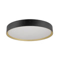 LED taklampe Decona dimbar svart/gull Ø42 cm IP44 front
