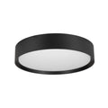LED taklampe Decona svart aluminium Ø30 cm dimbar forfra