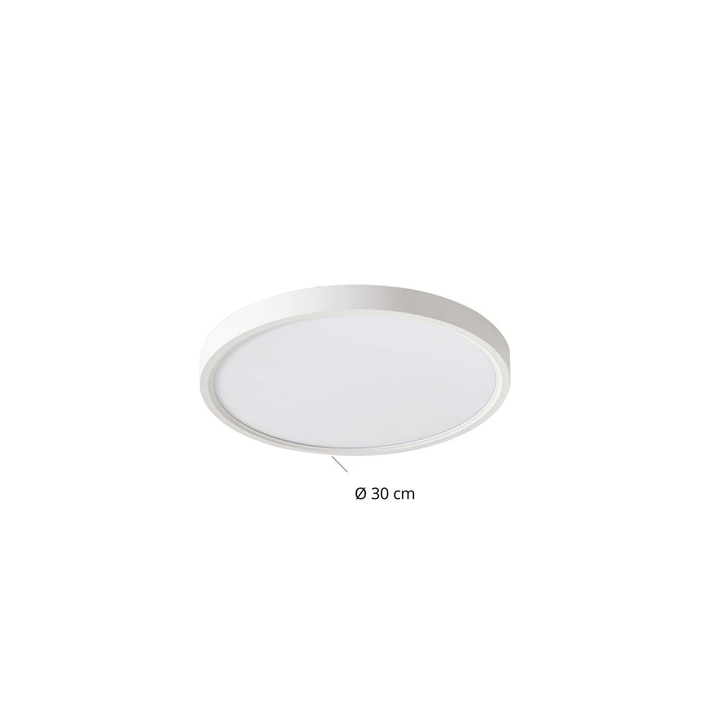 LED taklampe Deika smart dimbar CCT RGB Ø30 cm hvit nærbilde av lyskilde