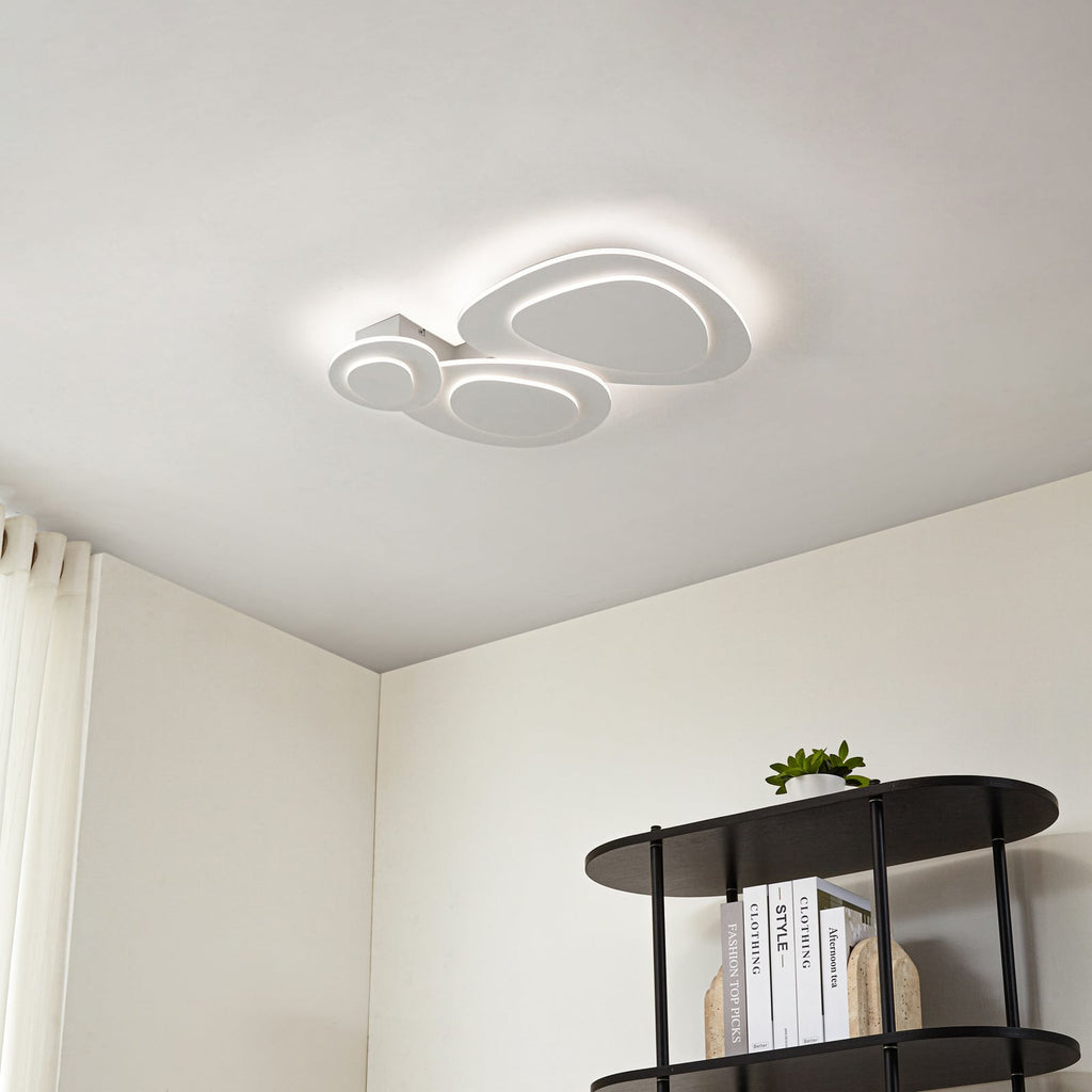 LED taklampe Delar dimbar CCT fjernkontroll bakside