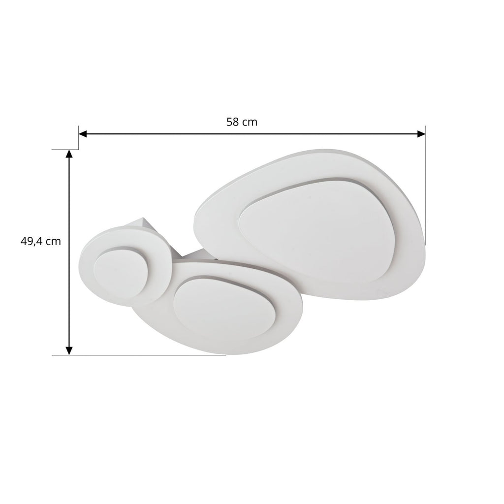 LED taklampe Delar dimbar CCT fjernkontroll detalj
