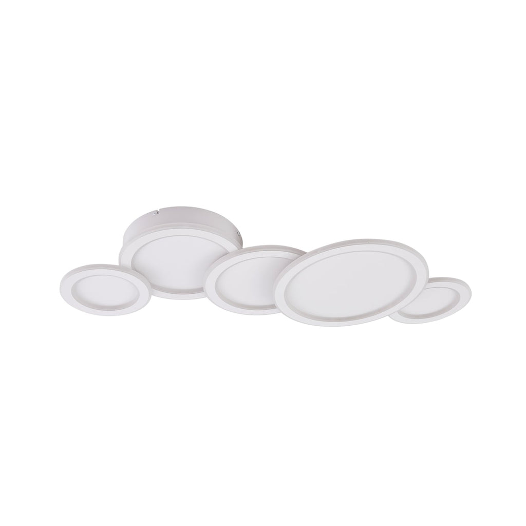 LED taklampe Diala dimbar hvit aluminium 96 cm montert i rom
