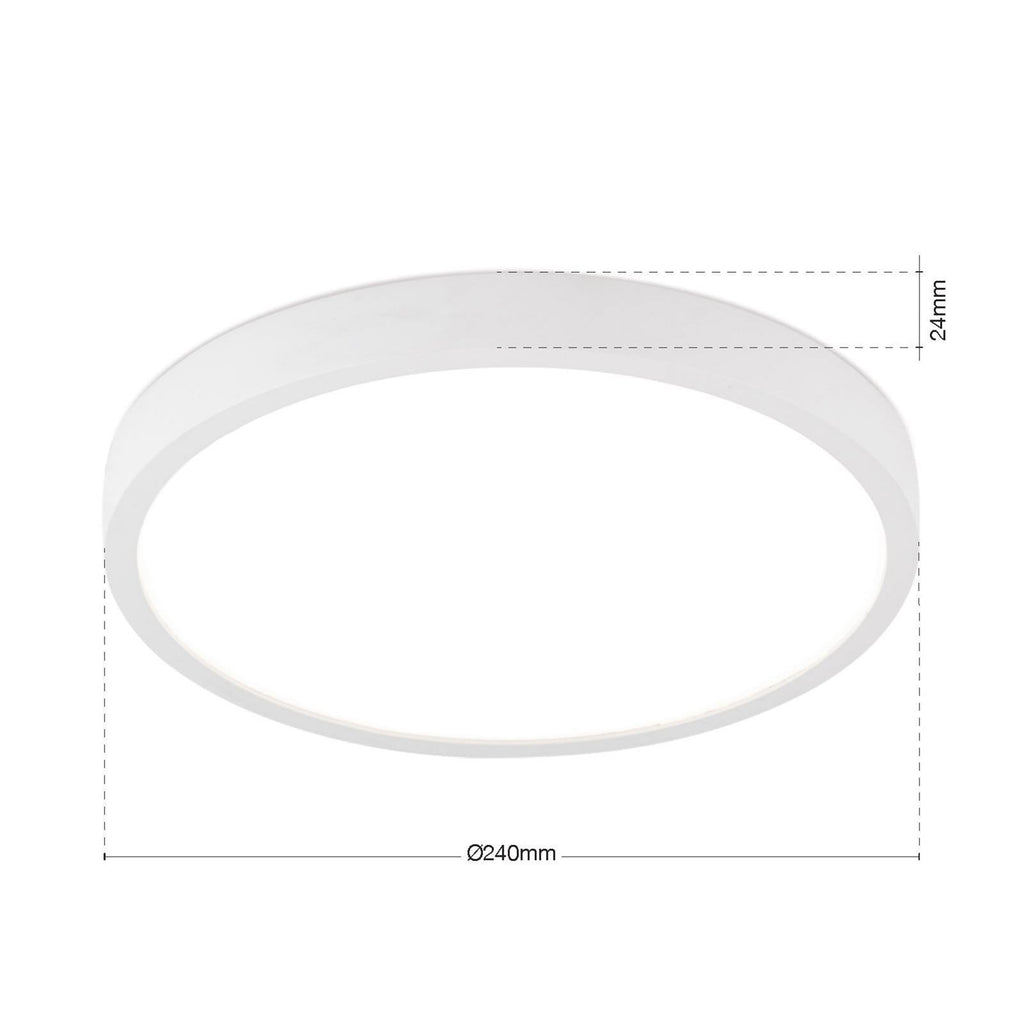 LED taklampe Disc dimbar CCT hvit Ø24 cm 17W - ORION detalj