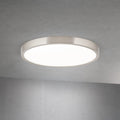 LED taklampe Disc dimbar CCT matt nikkel Ø28 cm forfra