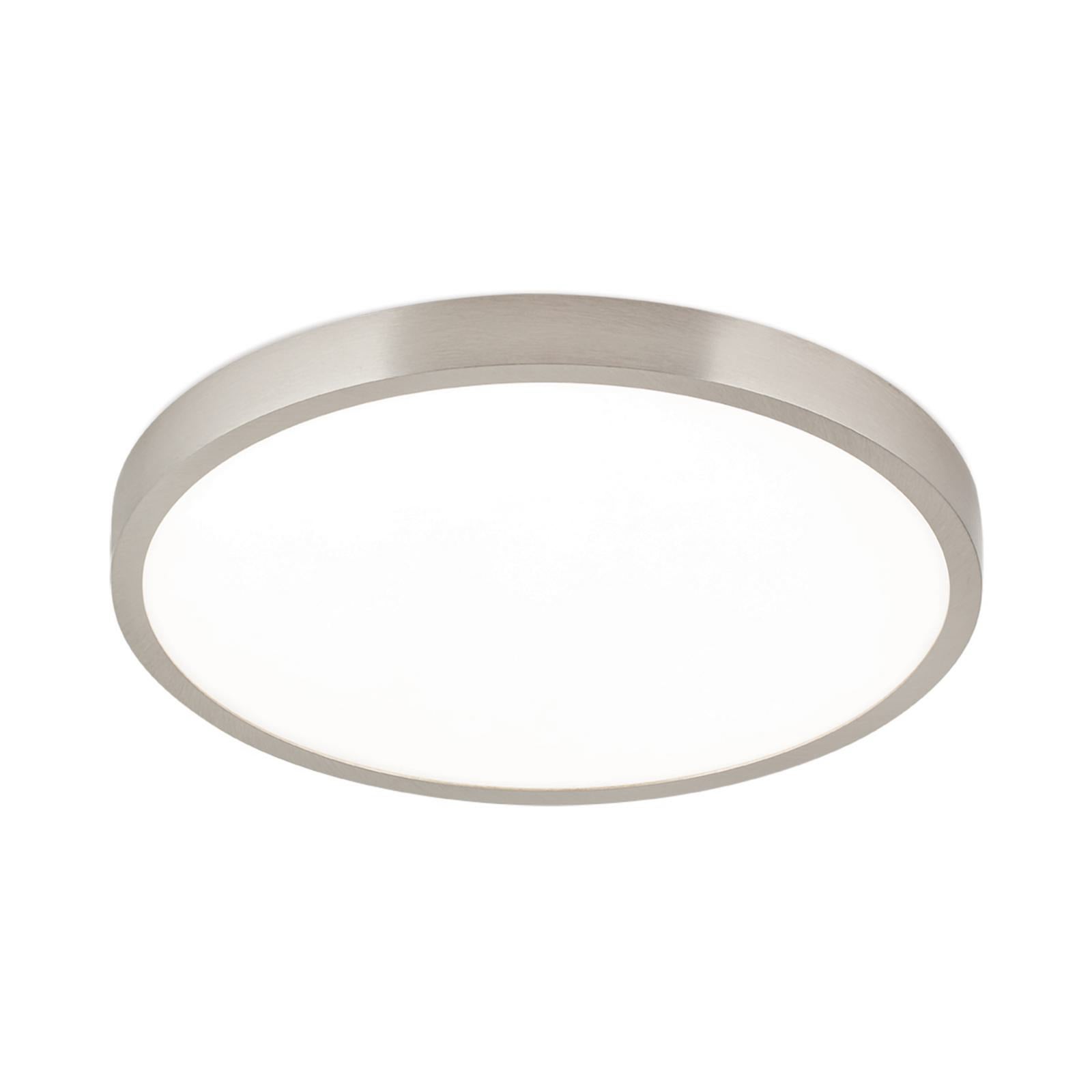 LED taklampe Disc dimbar CCT matt nikkel Ø28 cm bakside