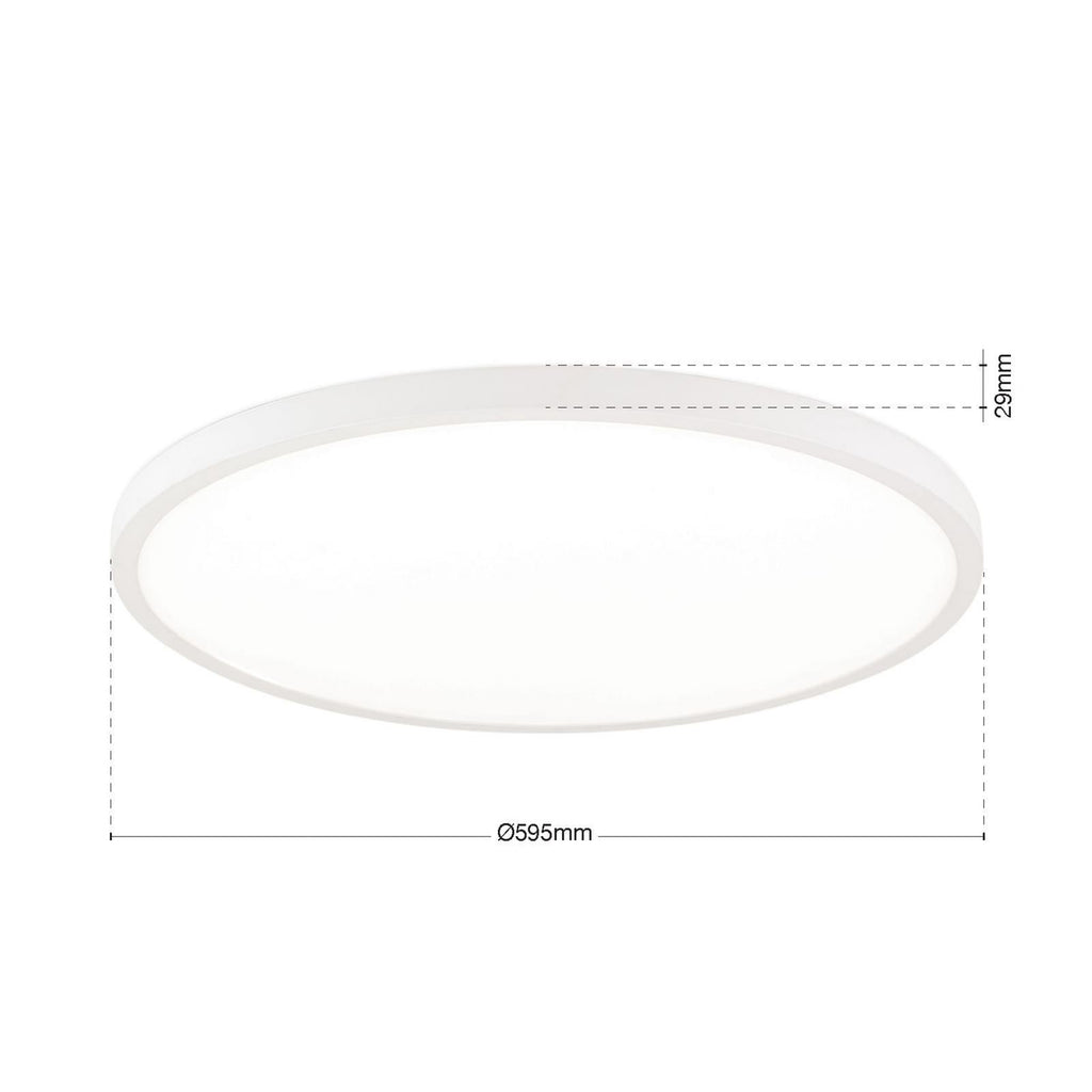 LED taklampe Disc hvit CCT dimbar Ø60 cm 40W detalj