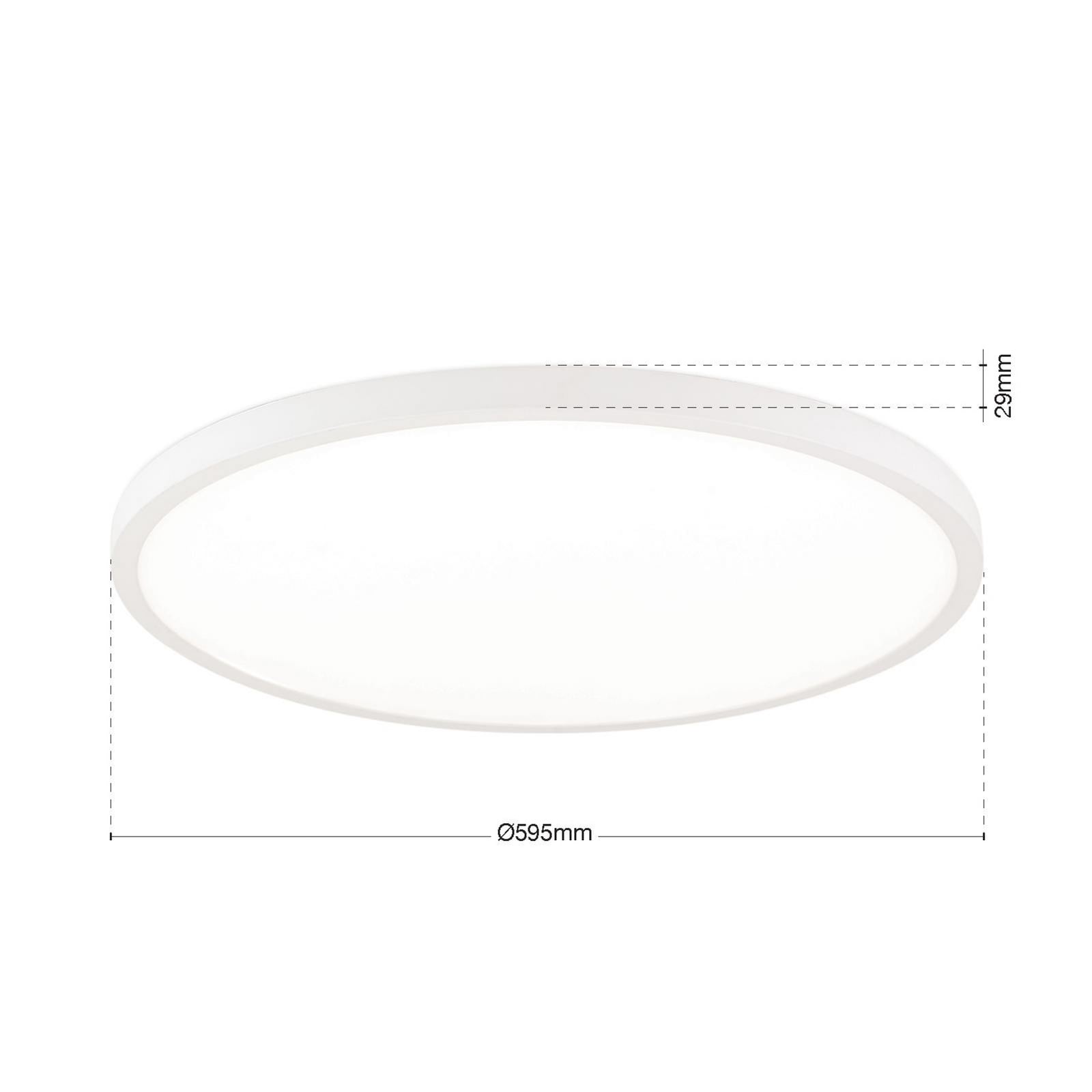 LED taklampe Disc hvit CCT dimbar Ø60 cm 40W detalj