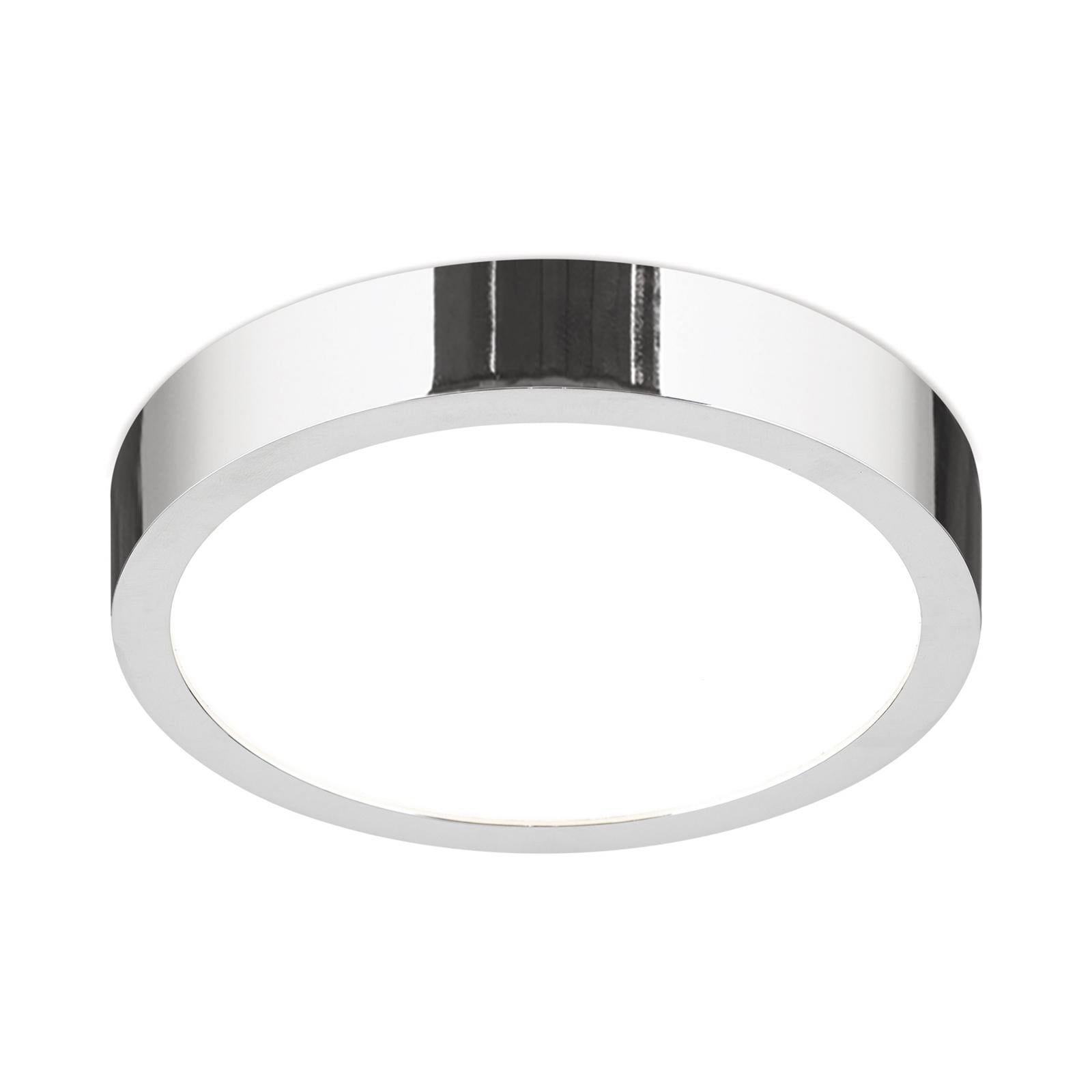 LED taklampe Disc krom Ø14 cm bakside