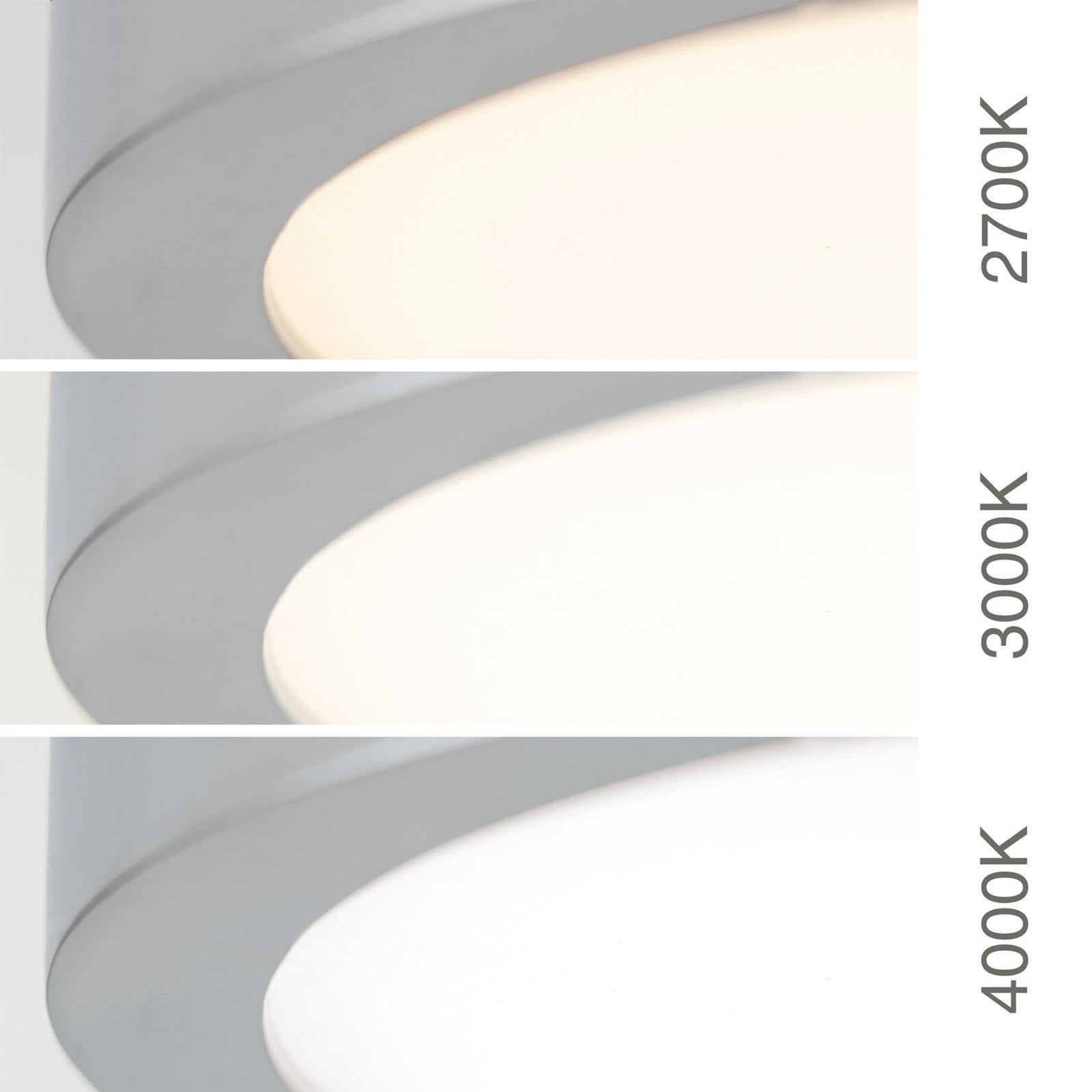 LED taklampe Disc krom Ø14 cm side