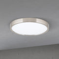 LED taklampe Disc matt nikkel Ø24 cm CCT dimbar 17W forfra
