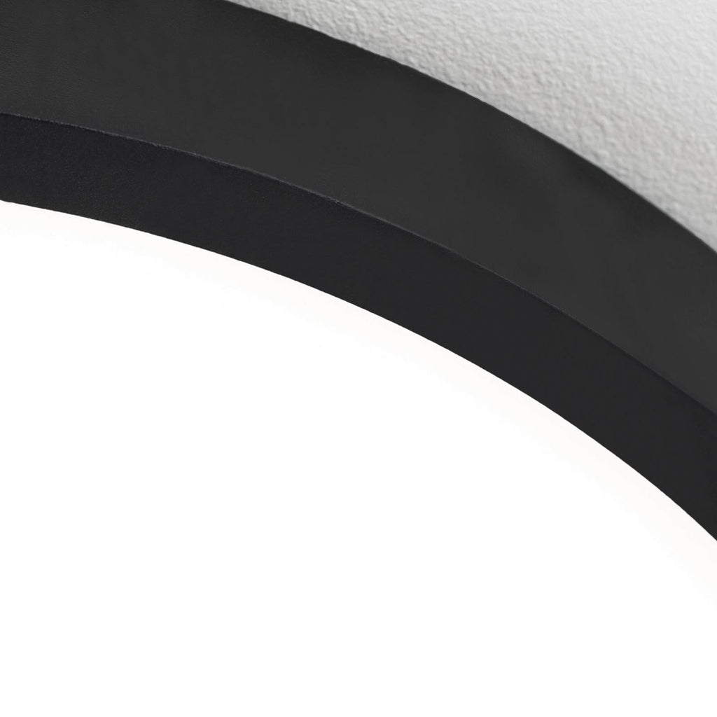 LED taklampe Disc svart Ø24 cm CCT dimbar 17W nærbilde av lyskilde