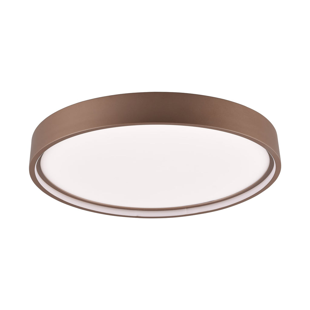 LED taklampe Doha CCT kaffefarget Ø45 cm forfra