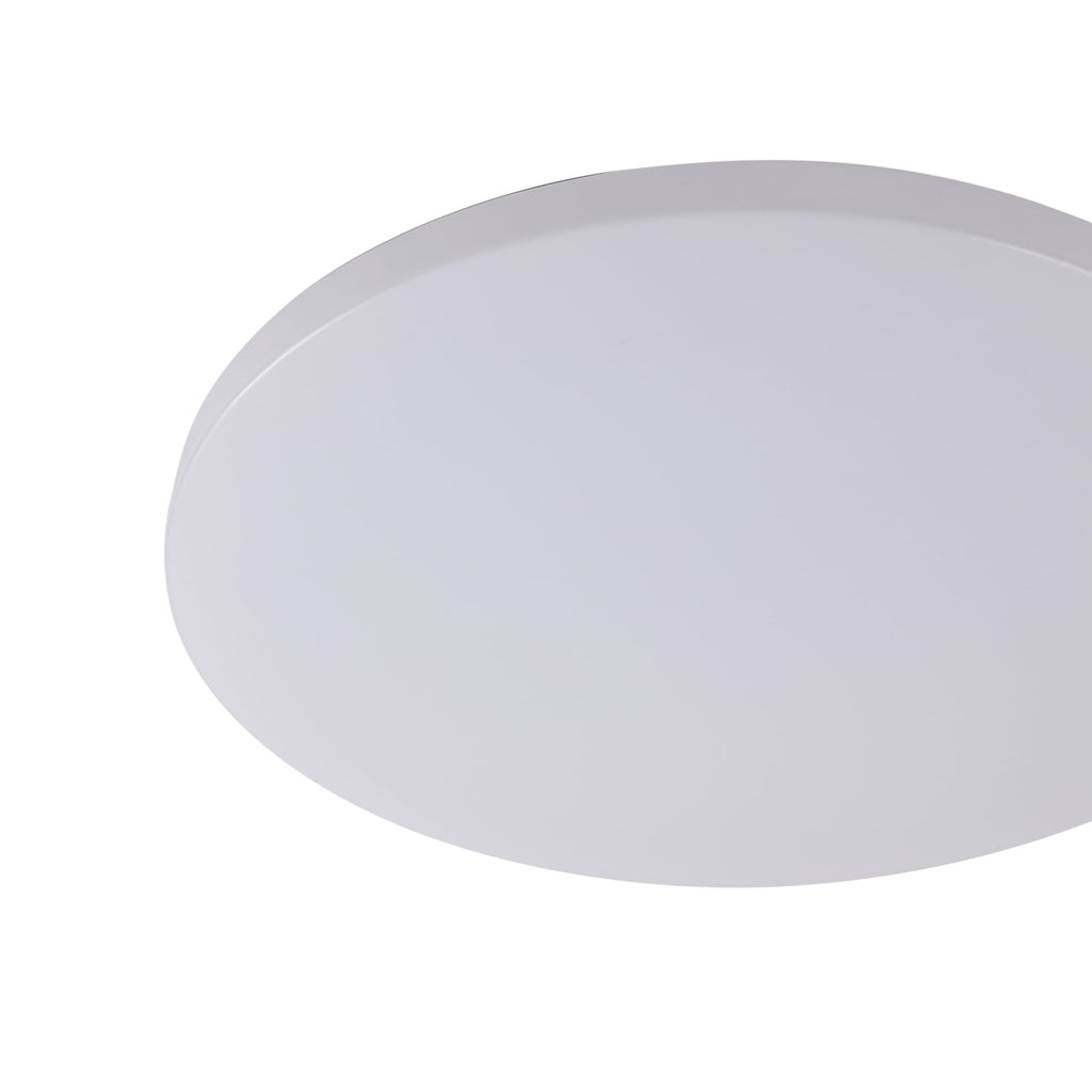 LED taklampe Doki rund hvit plast montert