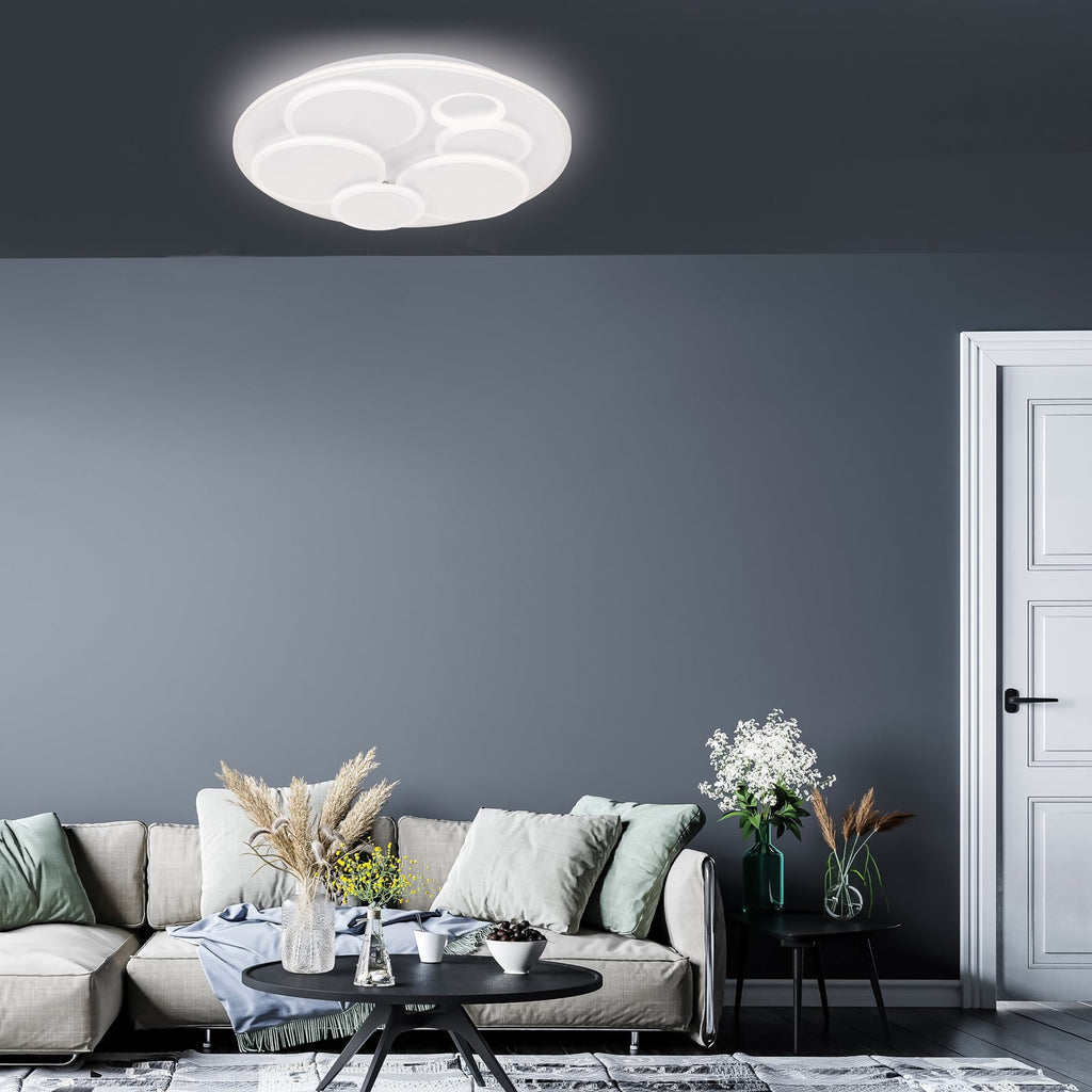 LED taklampe Dots CCT dimbar hvit Ø50 cm bakside