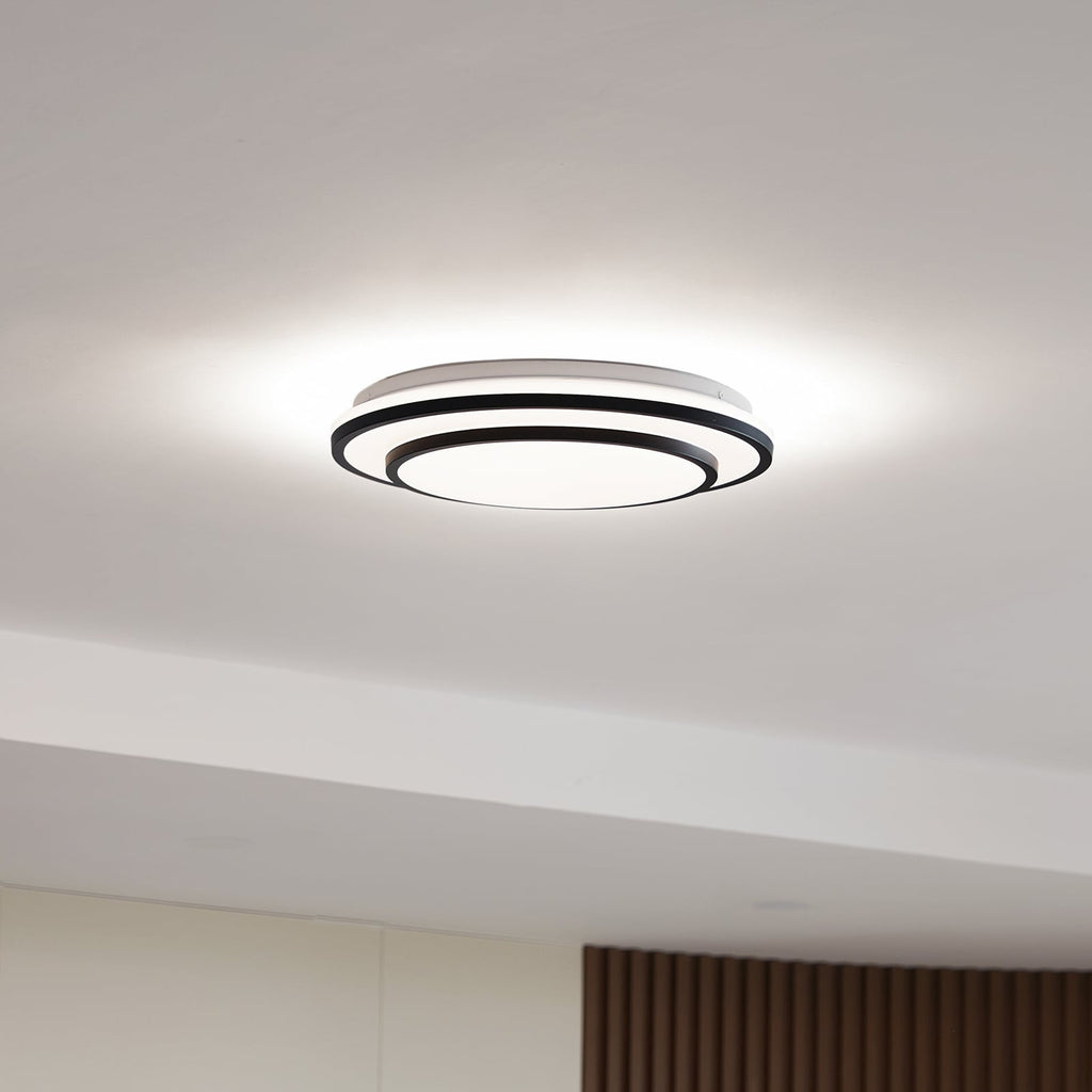 LED taklampe Duala smart RGB CCT dimbar Ø38,5 cm forfra