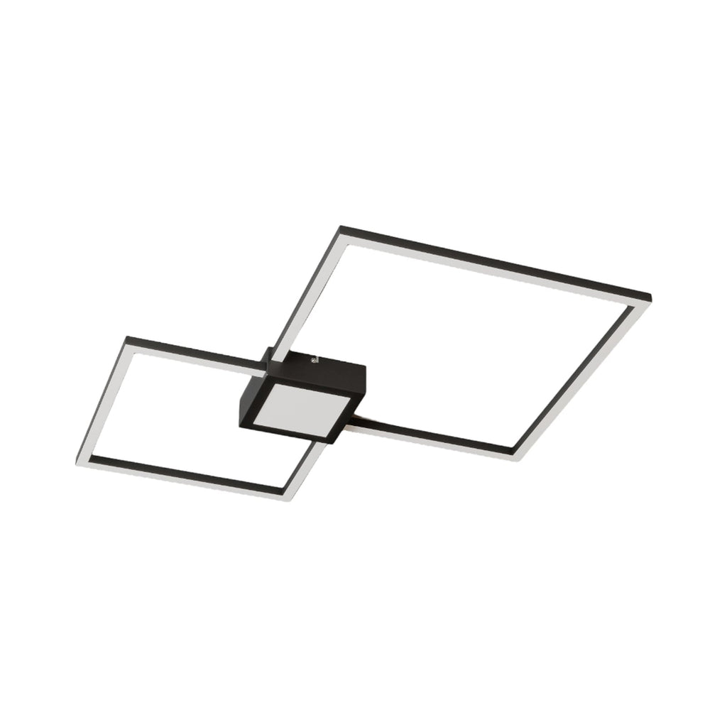 LED taklampe Duetto dimbar antrasitt 65 cm 28W detalj av ramme