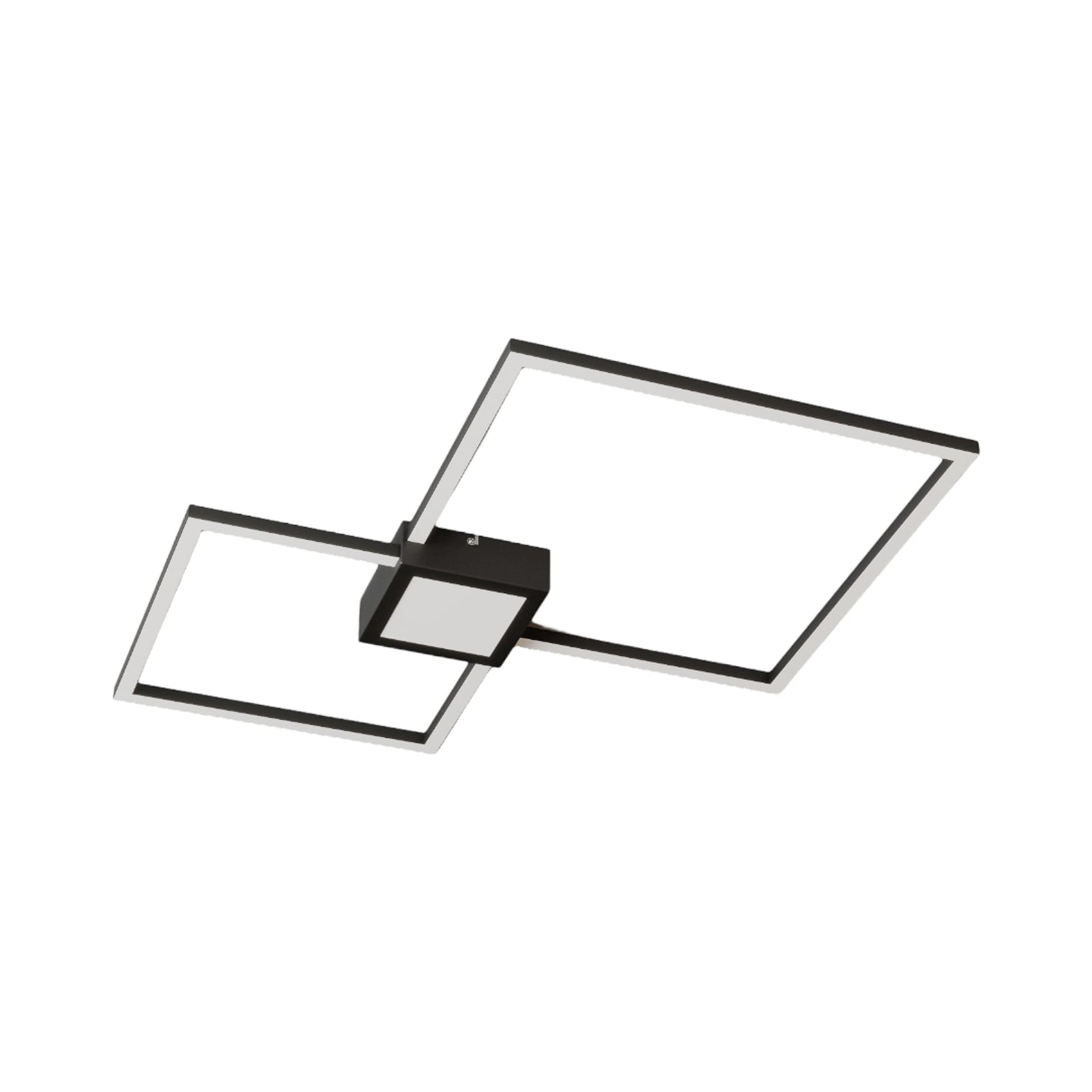 LED taklampe Duetto dimbar antrasitt 65 cm 28W detalj av ramme